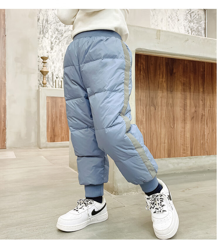 大童棉裤男童外穿冬季天款加绒加厚12-15岁初中学生儿童羽绒棉裤保暖