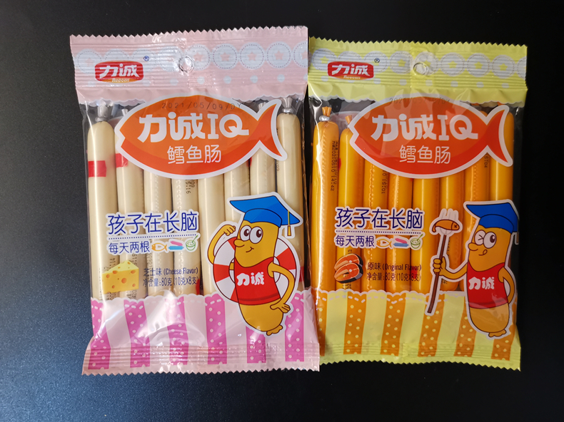 力诚鳕鱼肠芝士深海雪鱼肠儿童零食小吃休闲食品火腿肠鱼肉肠鳕鱼肠