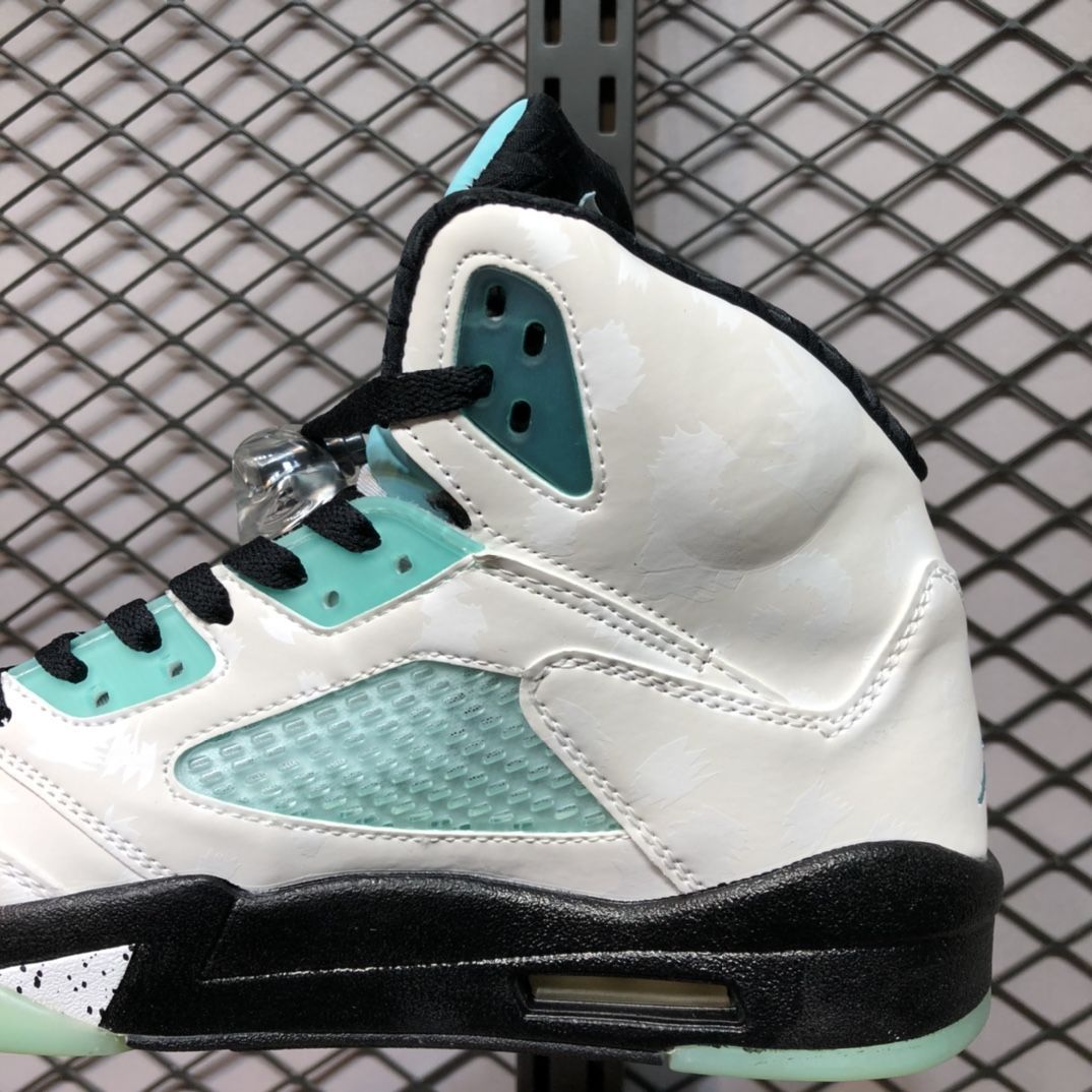 君闵【正确版】纯原 aj5 retro "薄荷绿" 3m反光高质量男女通用高帮
