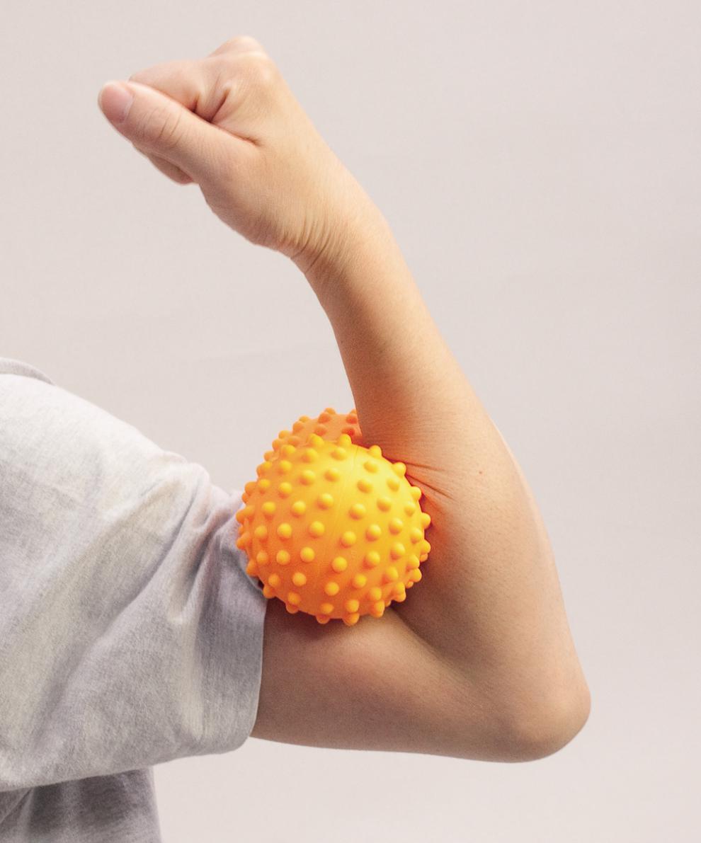 利快日本进口健身按摩球肌肉放松足底瑜伽肩颈小腿腰减肚子减压筋膜球