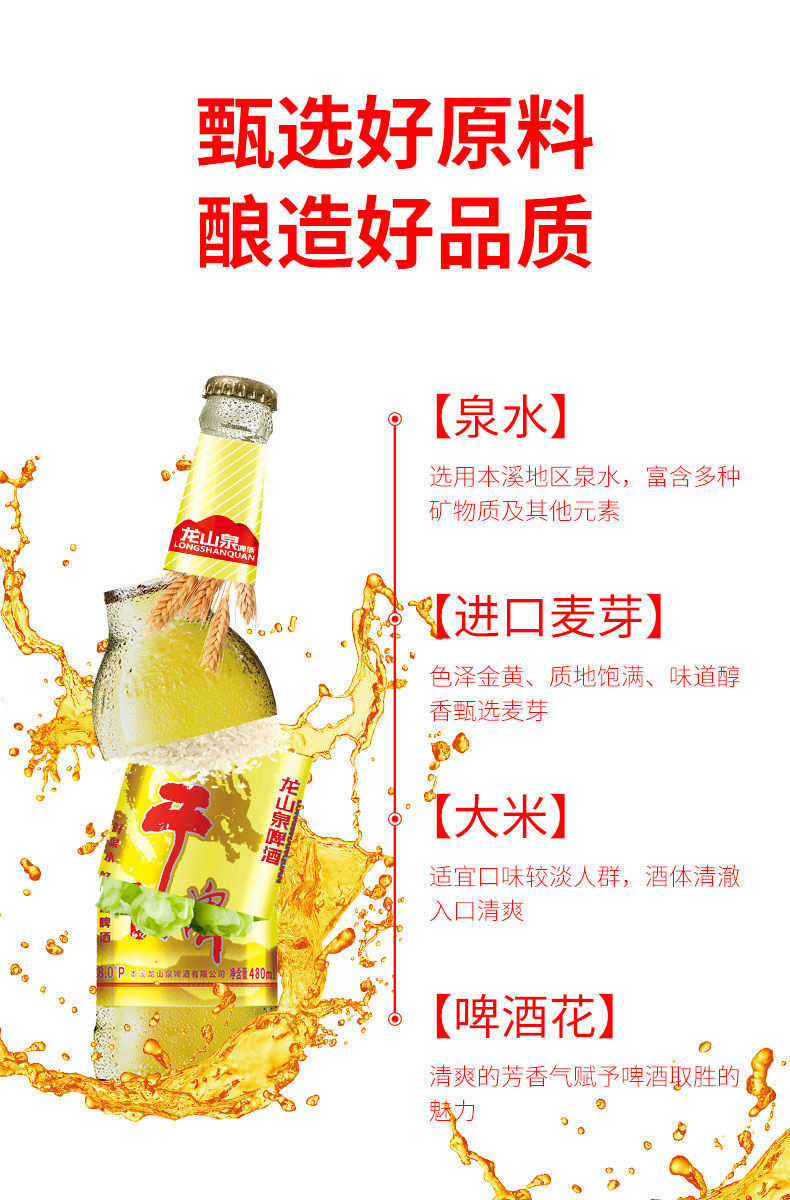 龙山泉啤酒宣传图片图片