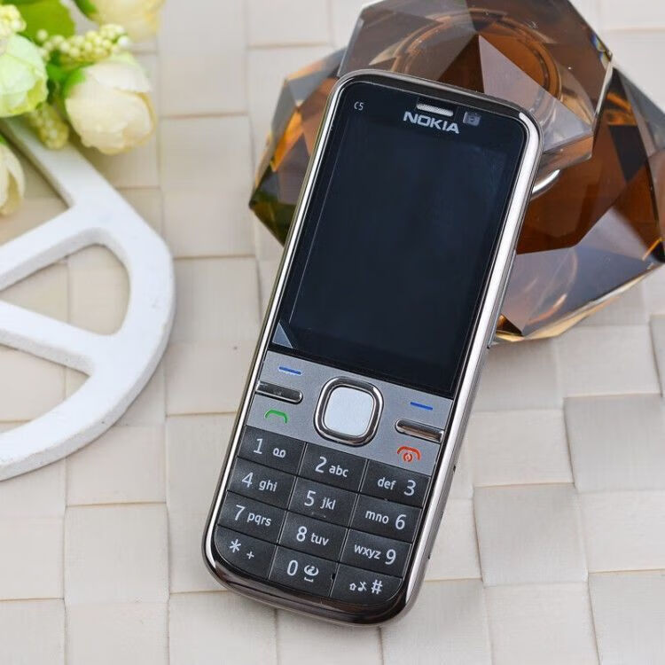 诺基亚c5-00i直板移动联通蓝牙小说音乐java游戏学生备用小手机 灰色