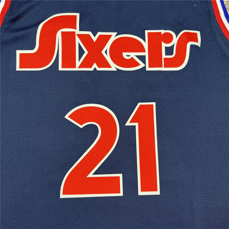 耐尅全明星76人21号大帝球衣球裤城市版套装1哈登篮球服男女复古定制