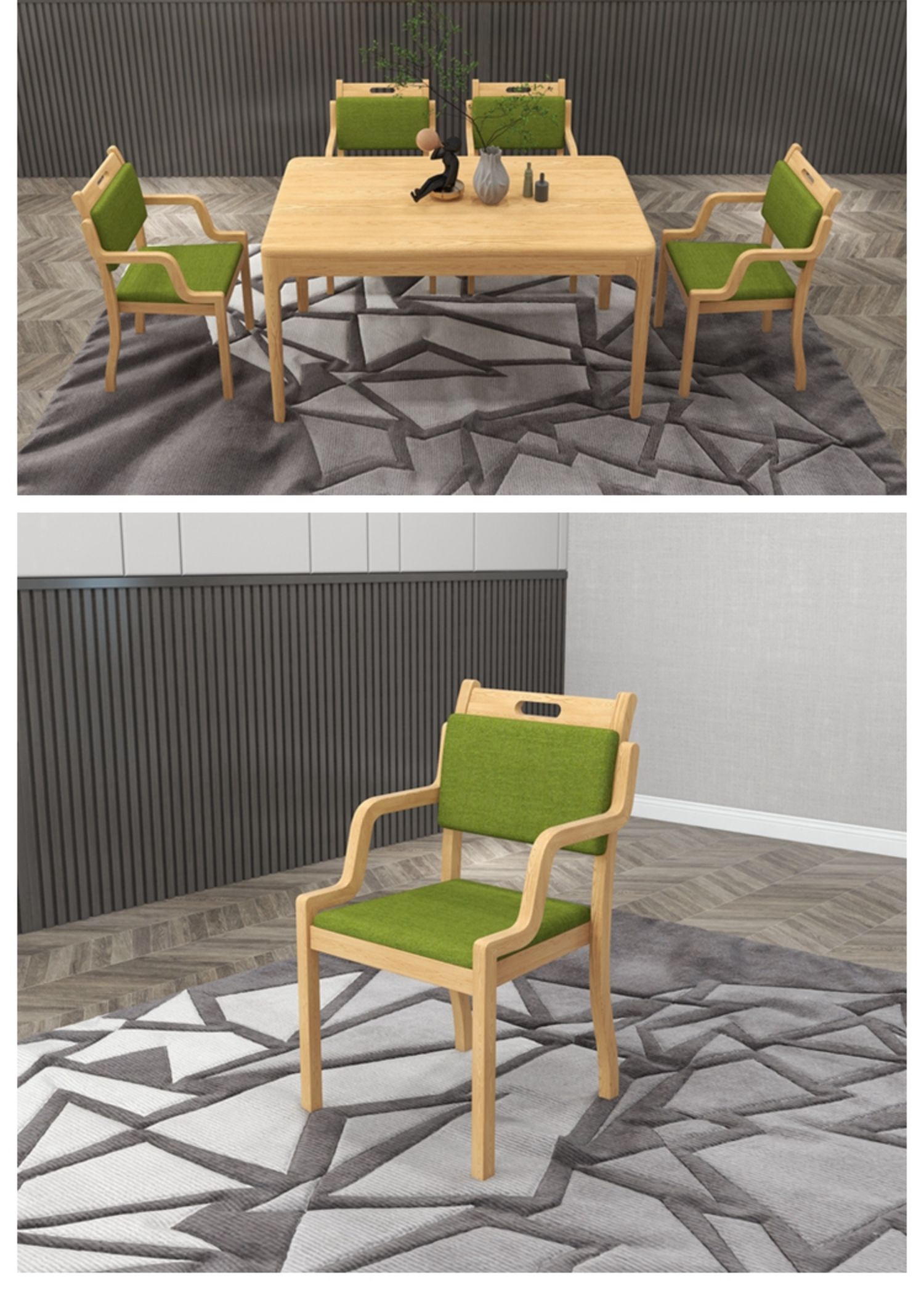 适老化餐桌椅实木桌子养老院日间照料老年人餐椅医养康养餐厅家具