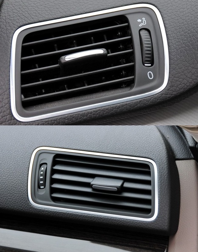 适用于老款迈腾cc/r36镀铬仪表台空调出风口 摆叶 风道 主驾驶(侧边)