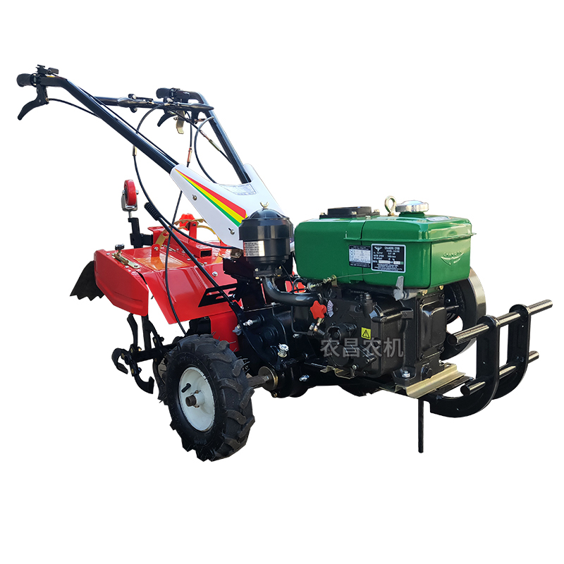 四驱微耕机柴油机新型旋耕机水旱两用小型多功能新式180转向 180水冷