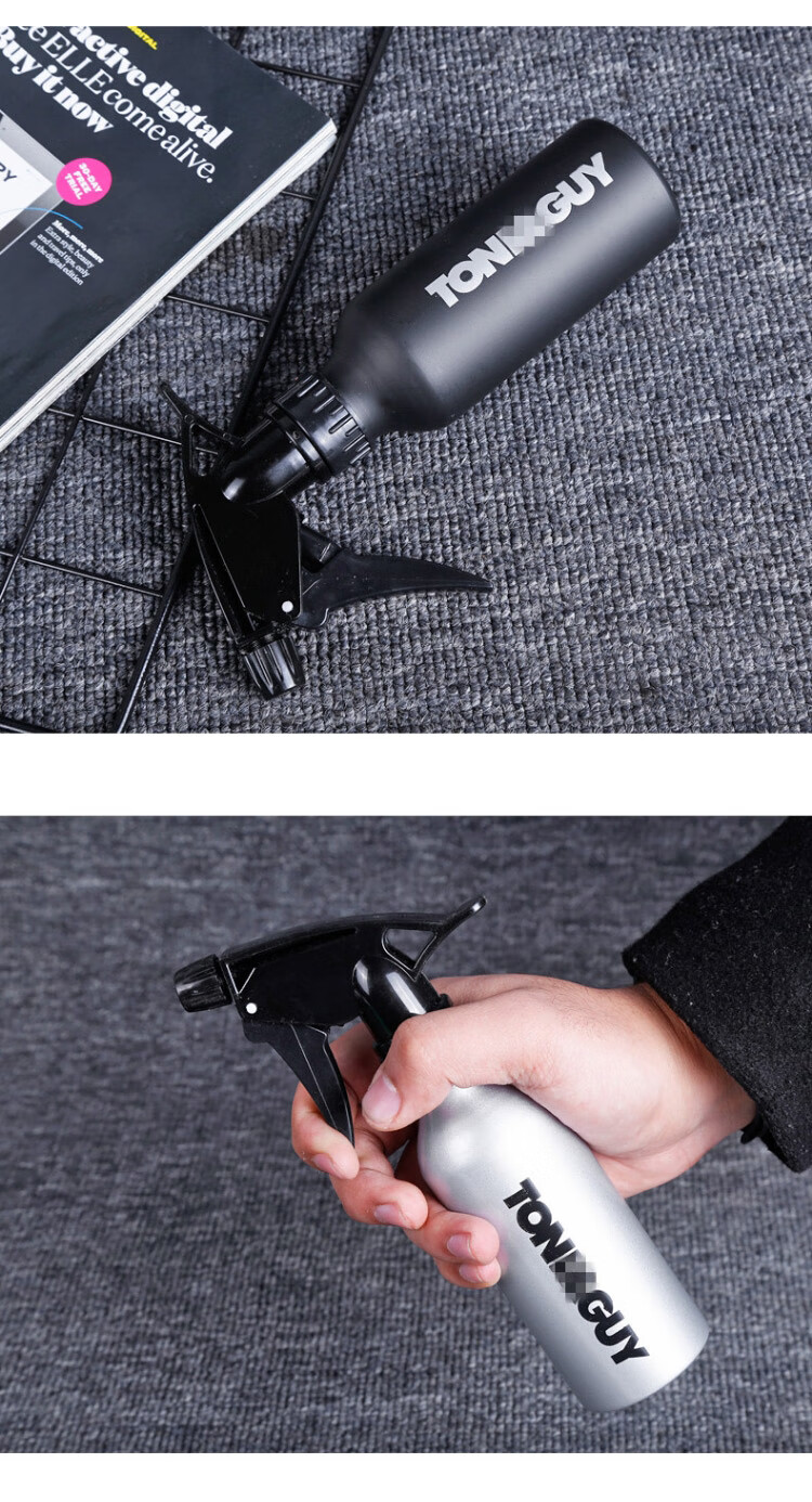 酒精喷壶美发理发用品工具细喷雾器发廊喷水壶喷雾瓶金色200ml