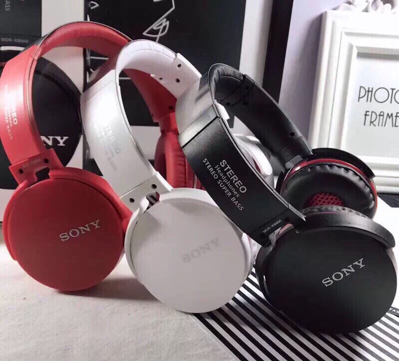 沃野【六期免息】索尼mdr-xb950头戴式无线蓝牙耳机重低音运动k歌插卡