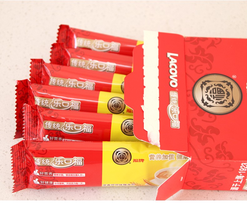 福牌乐传统乐口福速溶冲饮可可味180g4盒随身包可可味麦乳精怀旧麦芽