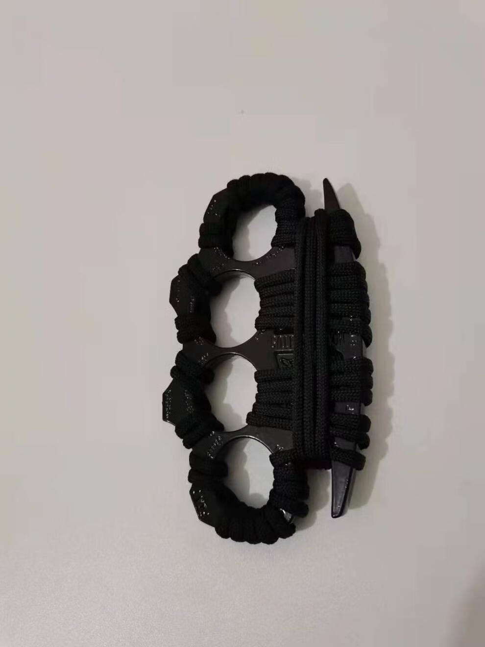 指虎钛合金三刃木指虎防身防狼破窗器一拳扣车载逃生器野营两扣双四单