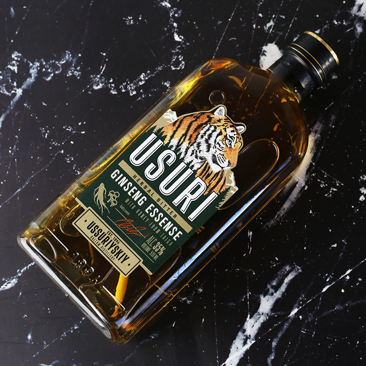 虎头酒 500ml35° 俄罗斯巴里赞姆密酊人参酒 洋酒利口酒伏特 1瓶品牌