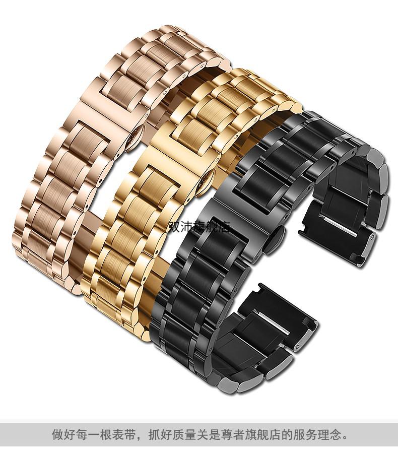 适配原装罗西尼手表罗西尼表带钢带男女不锈钢蝴蝶扣539355786461手表