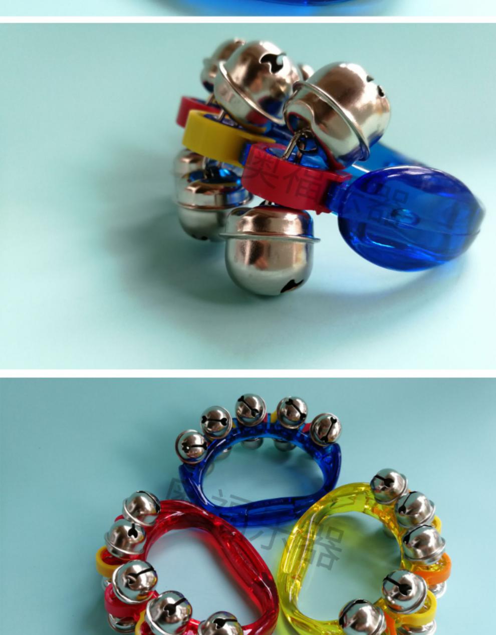 原装进口澳洲optimum透明手摇铃串铃10铃打击乐器奥尔夫课堂定制款