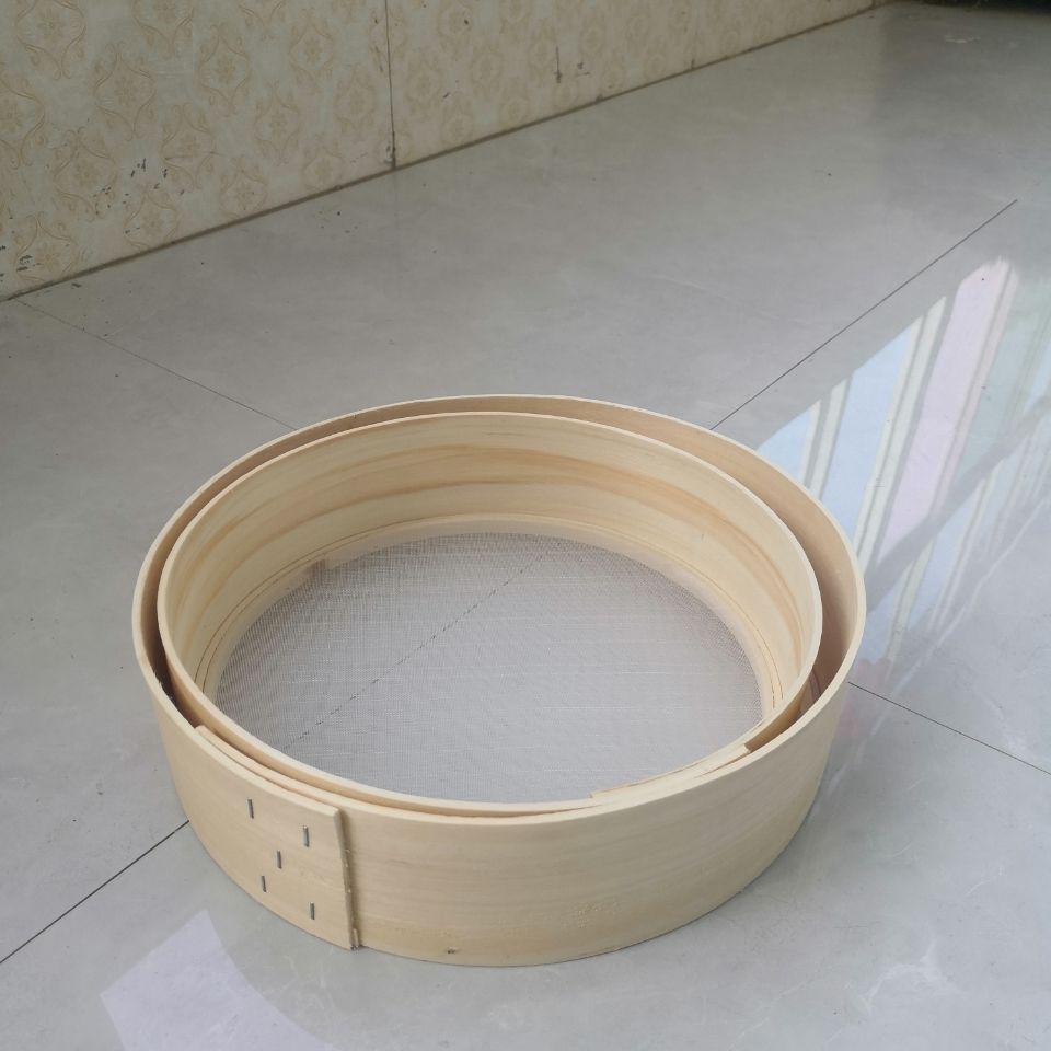 花行 筛子面粉筛面筛子芝麻筛超细面粉筛木筛子圆箩面筛子柳木手工