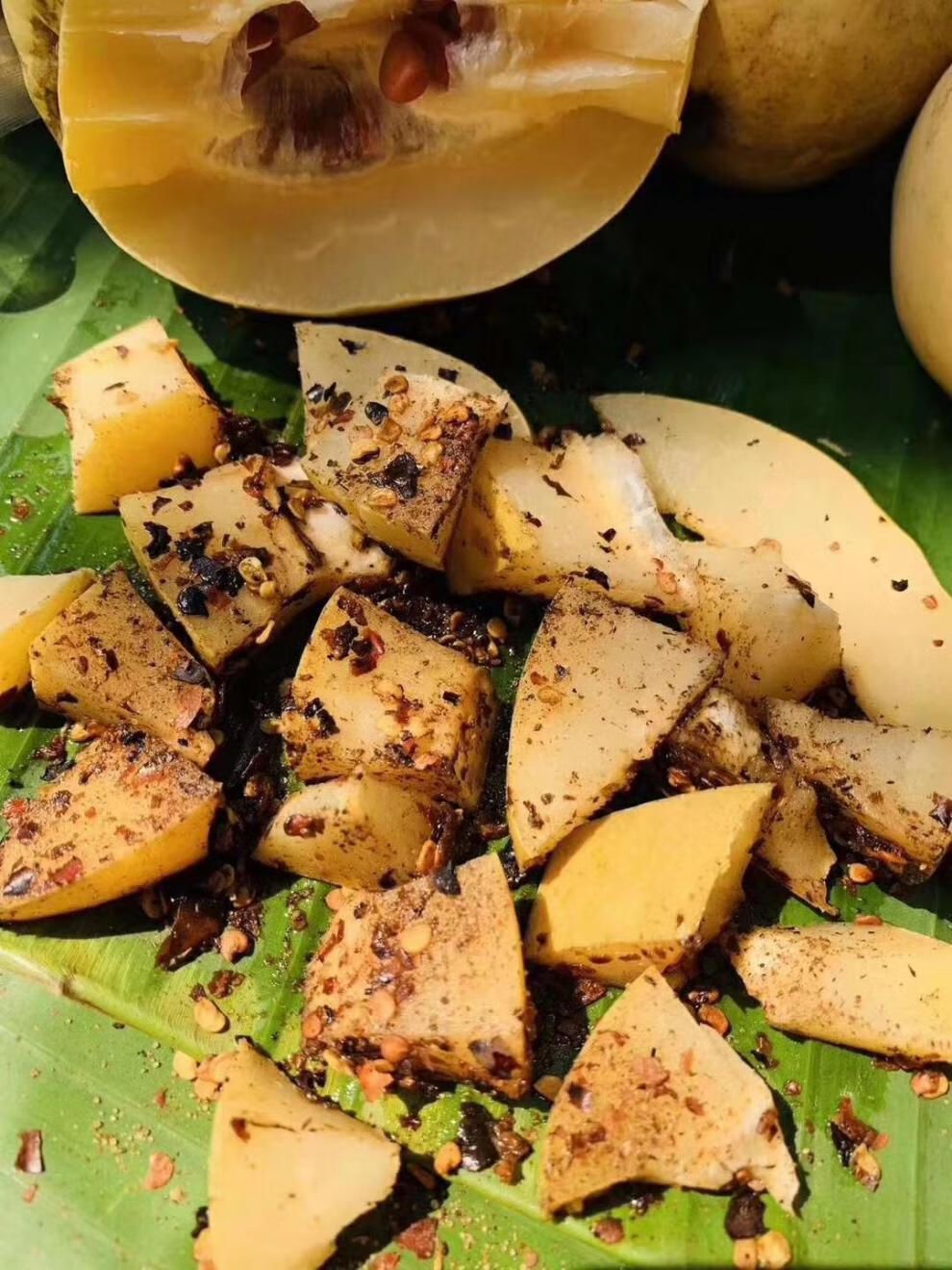 晨臻云南临沧特产腌酸木瓜泡酸木瓜酸味水果孕妇水果农家木瓜 1斤