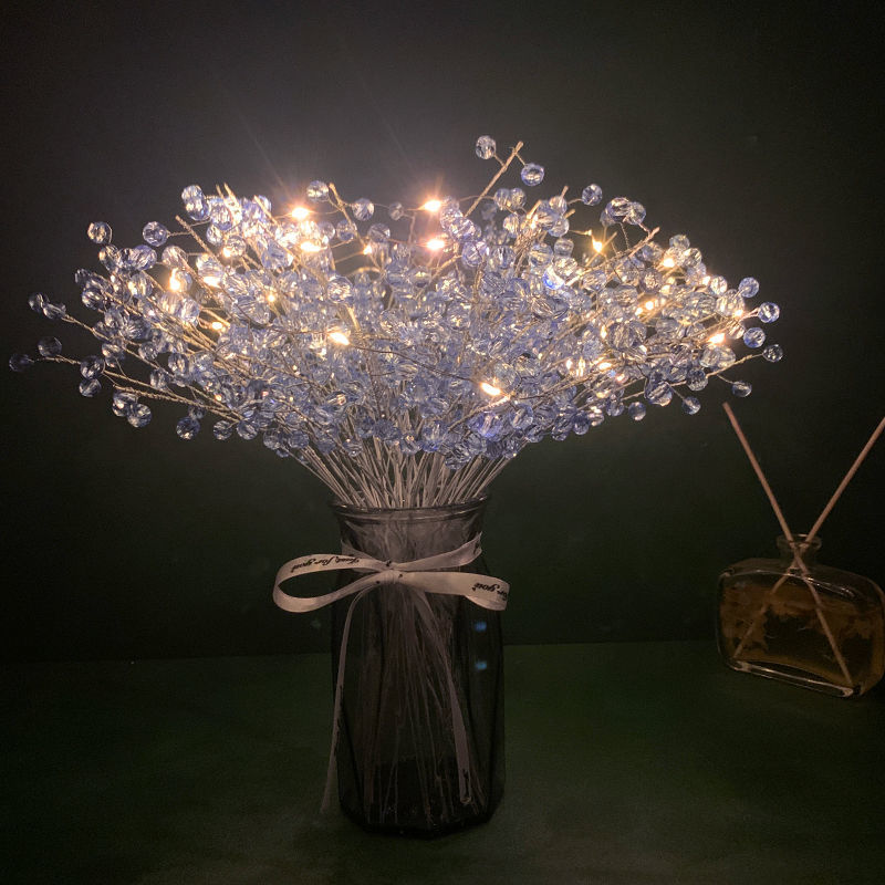 元旦礼品抖音同款ins创意简约满天星灯花束diy材料包装饰灯摆件送女