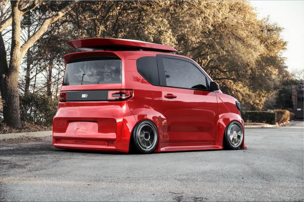 迈斯盾新款gothic-006适配五菱宏光mini14寸改装轮毂铝轮圈4孔100 枪