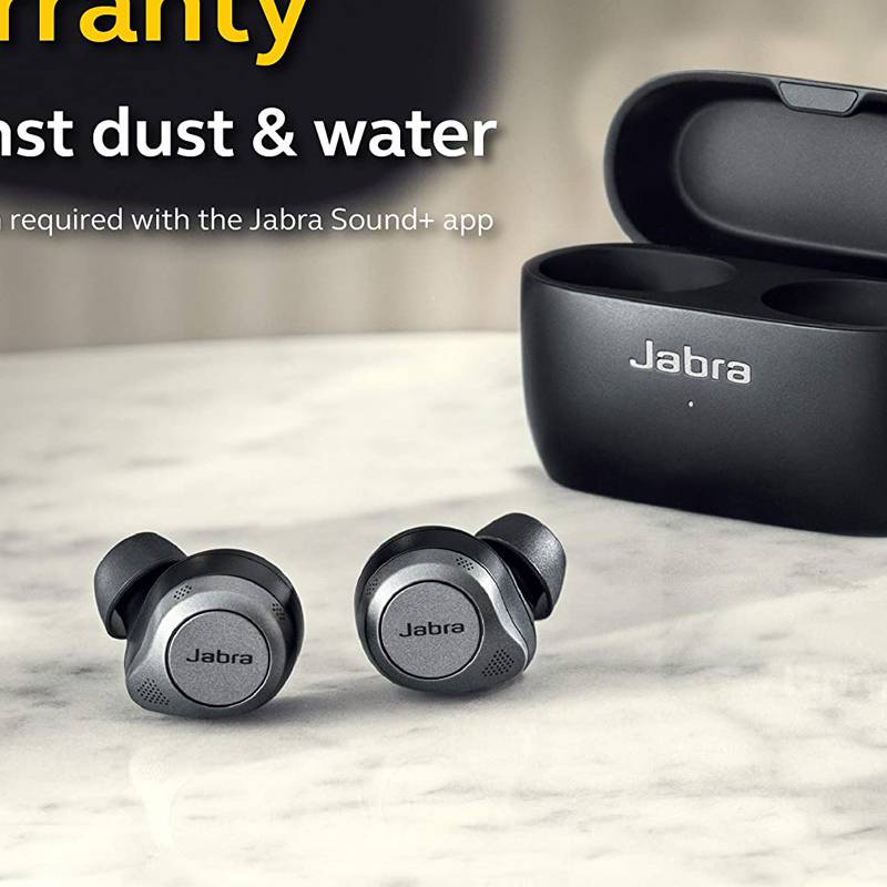 jabra蓝牙耳机 jabra捷波朗 elite 85t 皮谱 真无线主动降噪蓝牙耳机