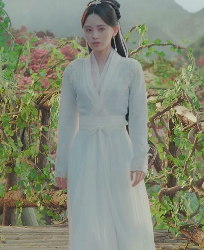 肯昔 汉服古装女仙气大袖衫齐腰新白娘子传奇鞠婧祎同款白素贞古装