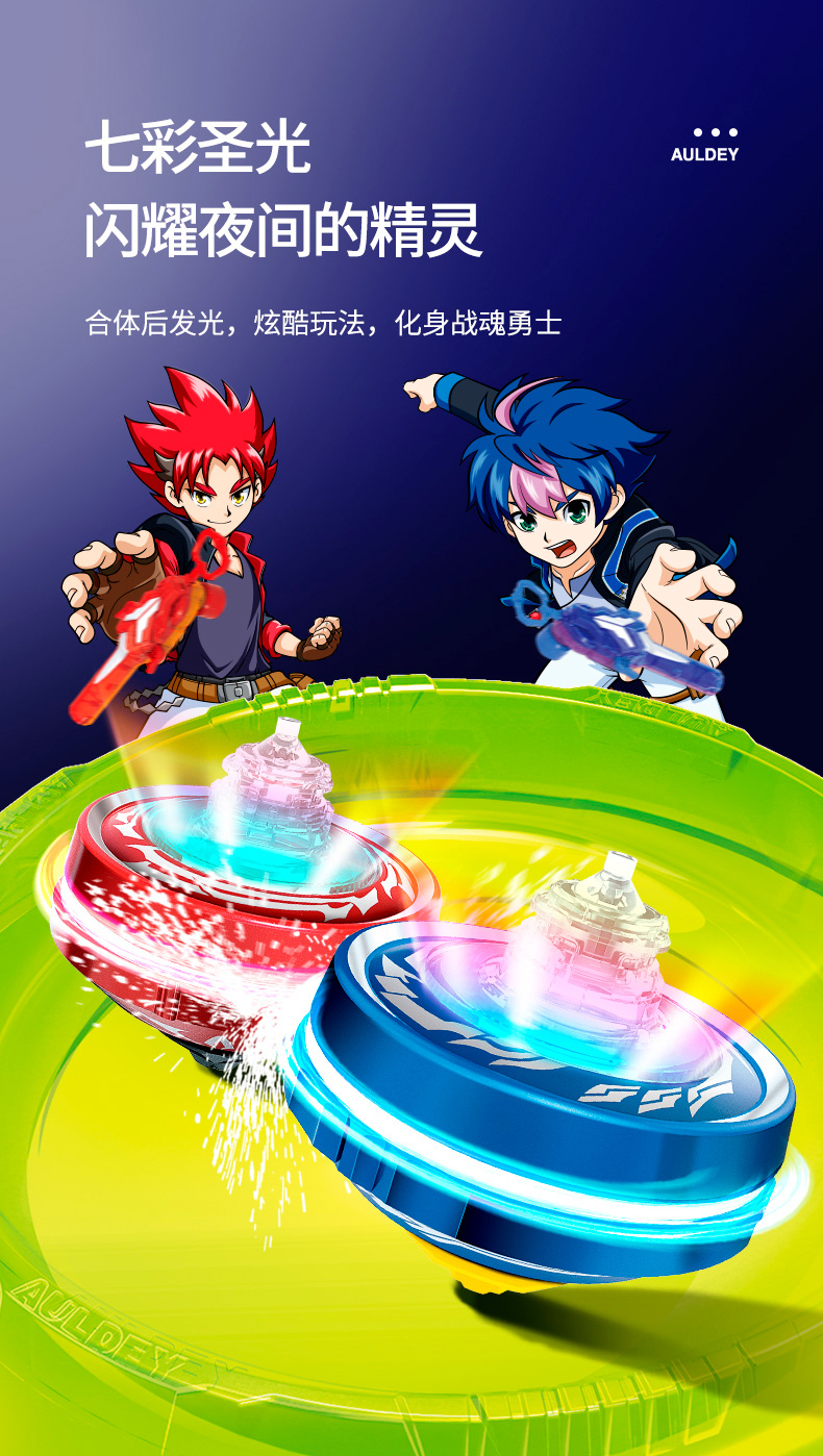 战斗王陀螺攻击环 奥迪双钻飓风战魂5战斗王新款合体加速陀螺单个配件