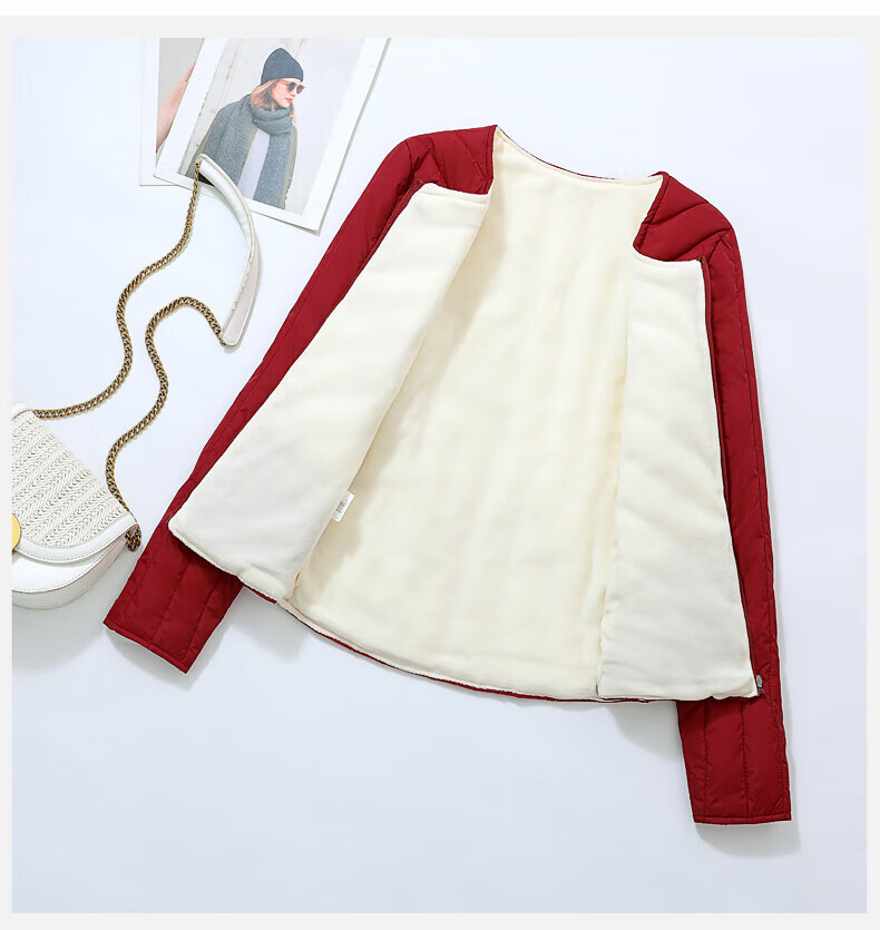 予瑾 青少女初中女生羽绒服薄款校服神器内胆小学高中生加绒冬季保暖