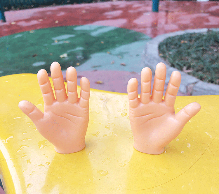 抖音同款手掌指偶迷你小手指套玩具创意整蛊解压小手撸猫逗猫 yeah耶