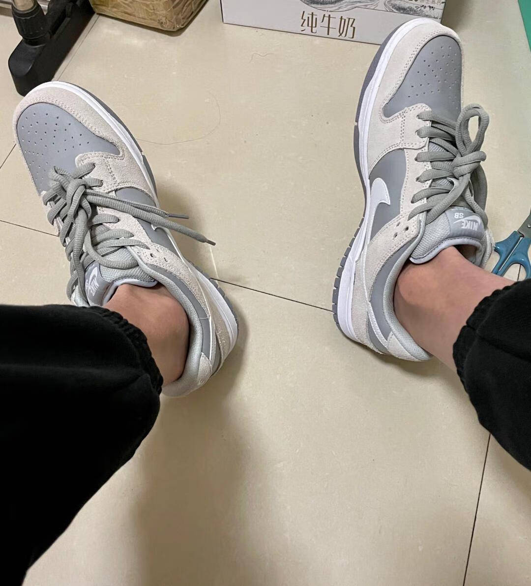 官网女鞋dunk北极狐夏季透气男鞋情侣运动鞋低帮得物包装毛学城36