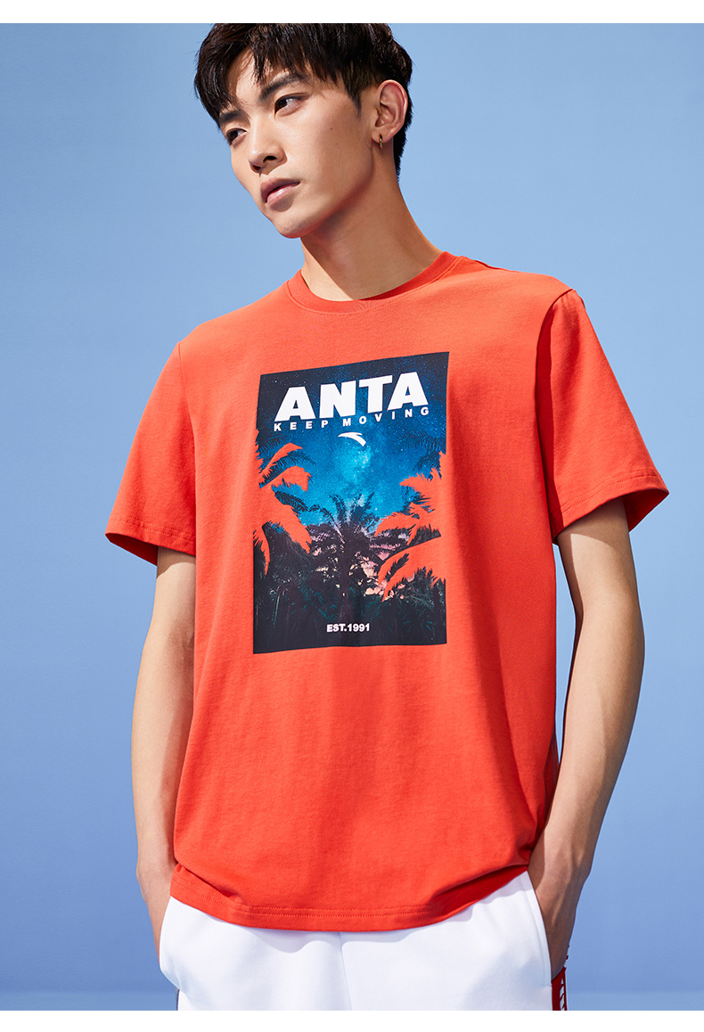 2021春夏季新品运动t恤女透气圆领微宽松体恤情侣款半袖时尚针织衫