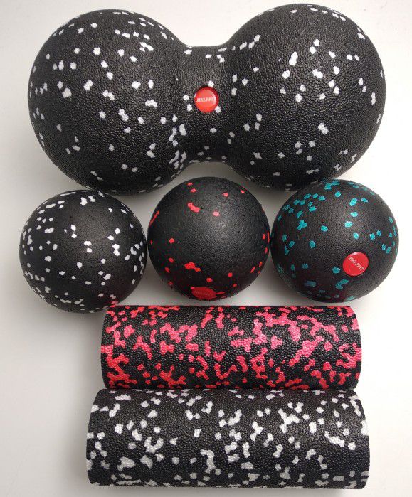 球脚底按摩球肌肉放松泡沫轴花生颈椎球深层双球按摩小泡沫轴1455cm