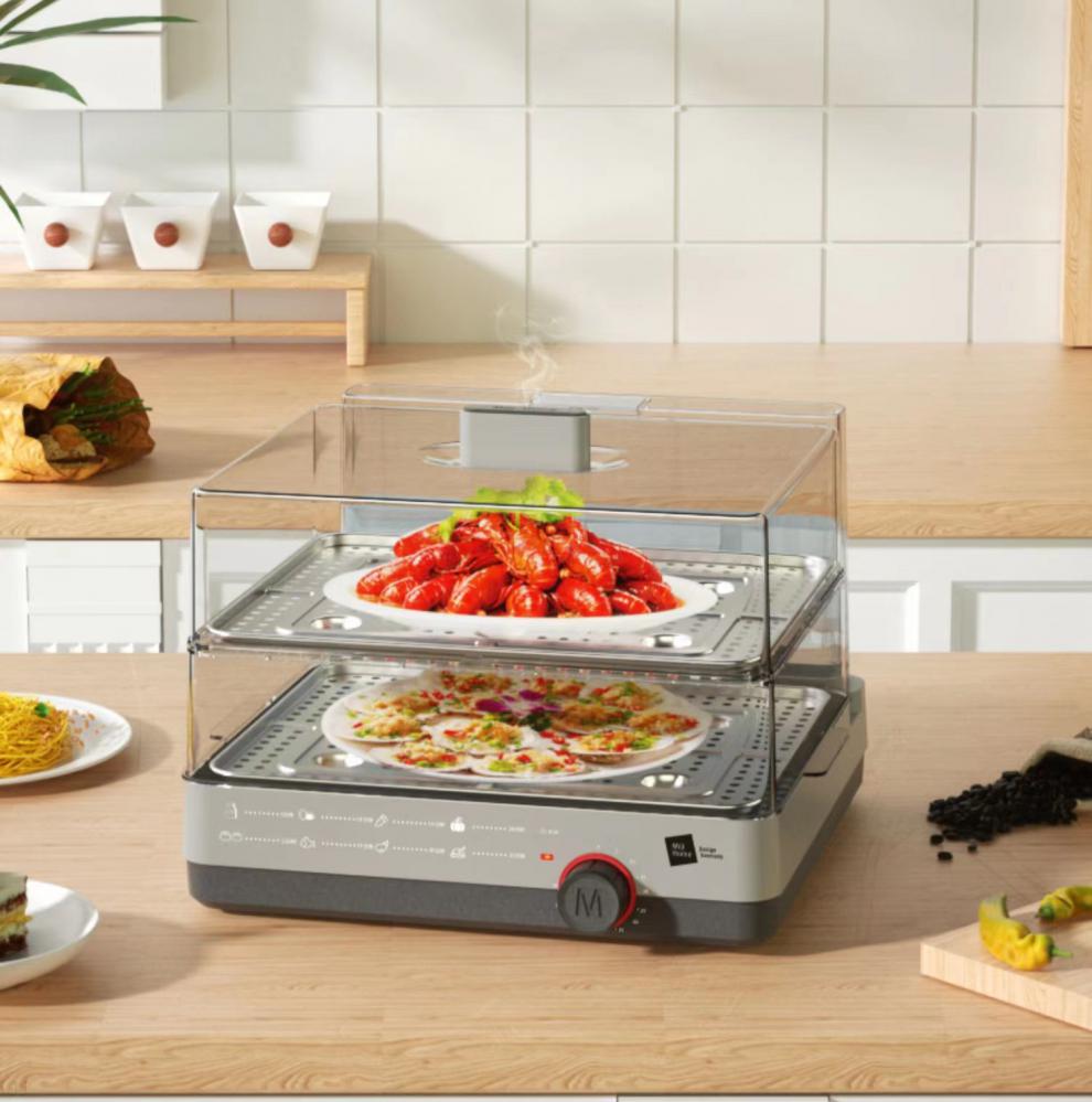 24升电·蒸锅miji米技电·蒸锅fs-s615a多功能家用蒸汽锅蒸箱大容量蒸