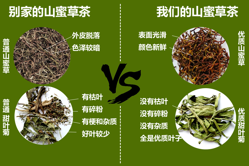 凯史甘斯山蜜草山蜜草茶山密草茶云南特级百花草500g