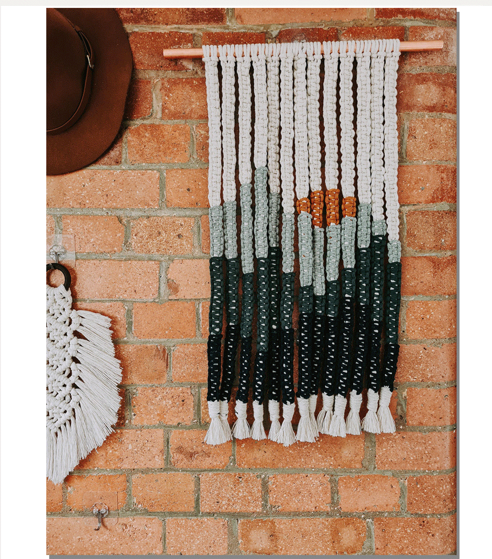 逸启新款创意手工编织壁画挂毯家居民宿装饰风景壁毯背景墙山丘a款