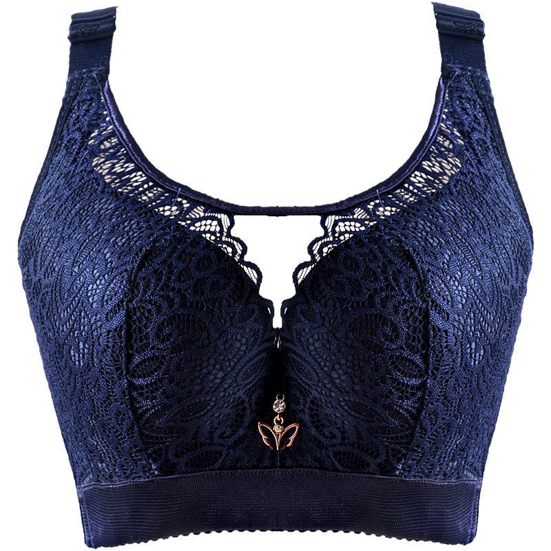 超大码全罩杯胸罩胖mm加肥加大码大码有钢圈薄款女文胸黑色聚拢调整型