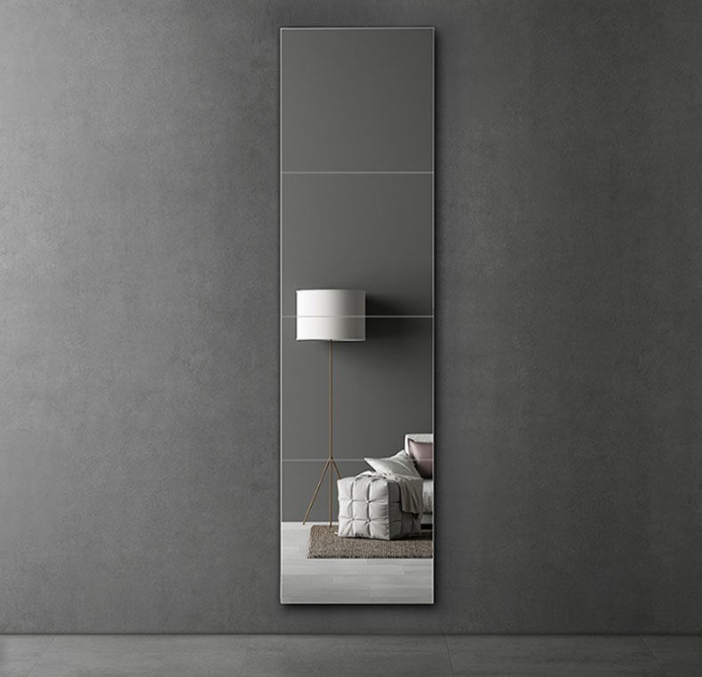 品班心造贴墙组合穿衣镜壁挂粘贴镜子学生宿舍卧室家用衣柜拼接镜子