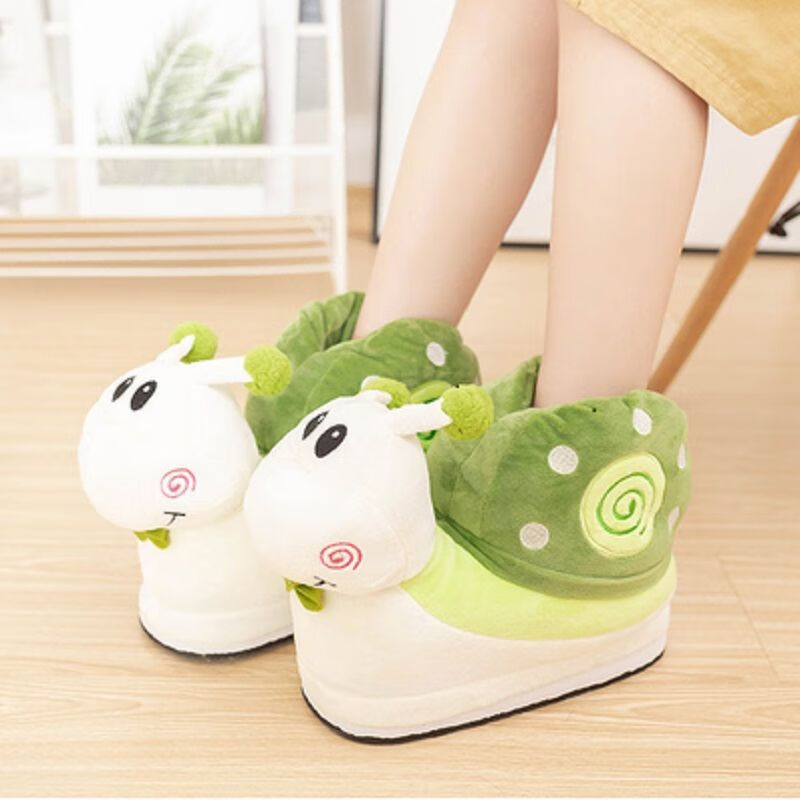 卡通动物鞋子爪子多色秋冬恐龙爪子虎爪子棉拖鞋可爱情侣包跟防滑红色