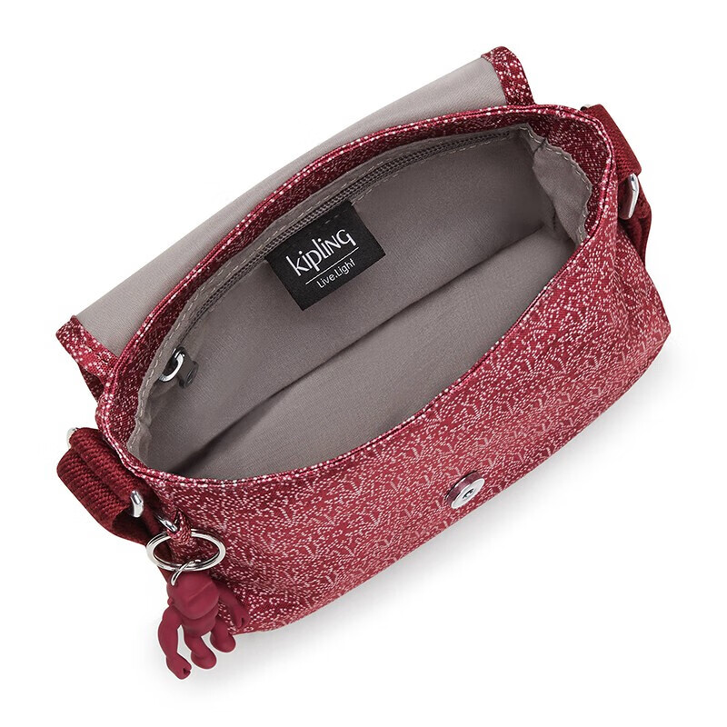 kipling凯浦林sabian女士休闲印花日常斜挎迷你单肩包 dotted flower
