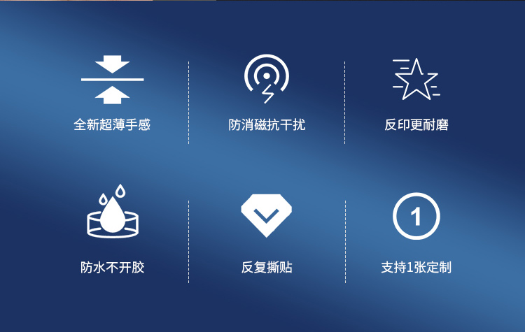 亿魅手机门禁卡贴uidcuid抗干扰防磁icid卡小区物业电梯复制卡贴一