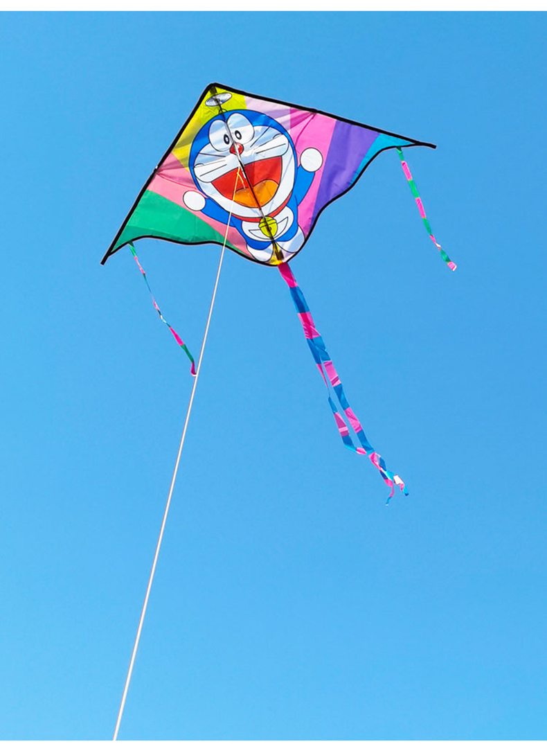 易飞奥特曼皮卡丘艾莎蝴蝶初学者可爱卡通新款小风筝小柴犬100米线板