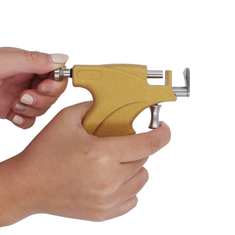 痛 打耳洞神器无痛穿耳器穿耳枪耳洞枪耳骨钉打耳枪专用打耳钉枪纯银