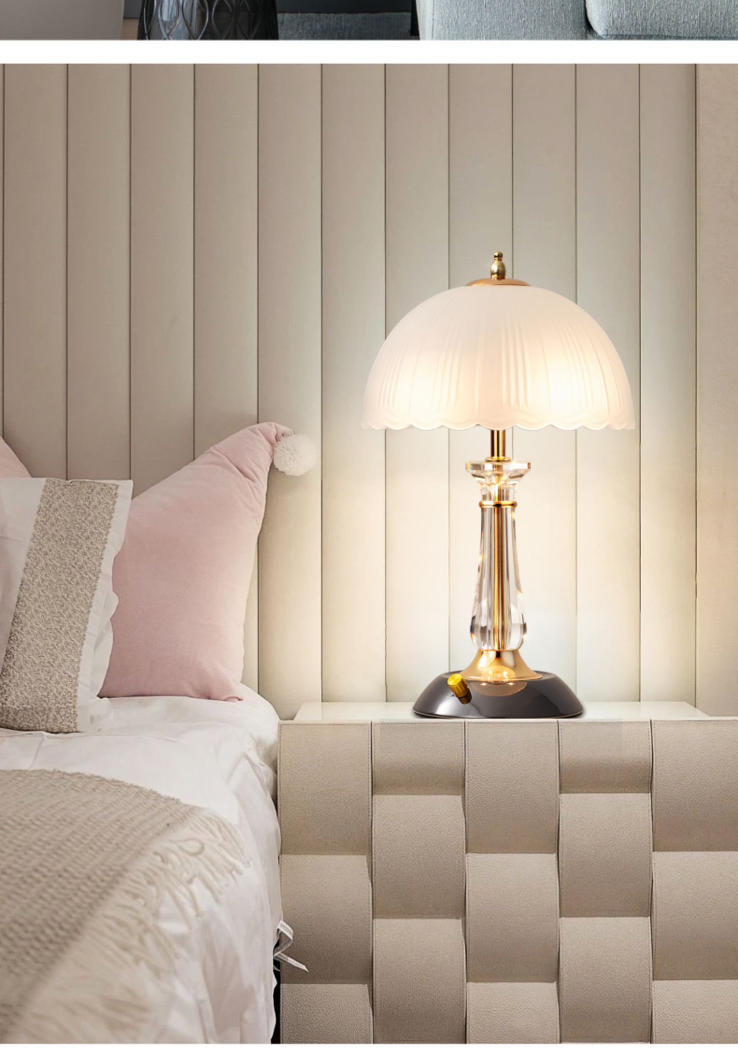 小米mi生态米家通用台灯卧室床头灯现代简约调光灯北欧极简台灯温馨