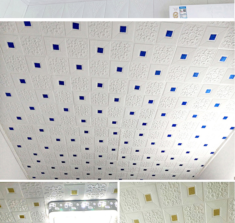 房顶贴纸墙顶贴纸棚顶贴纸墙纸自粘3d立体墙贴卧室温馨防水防潮天花板