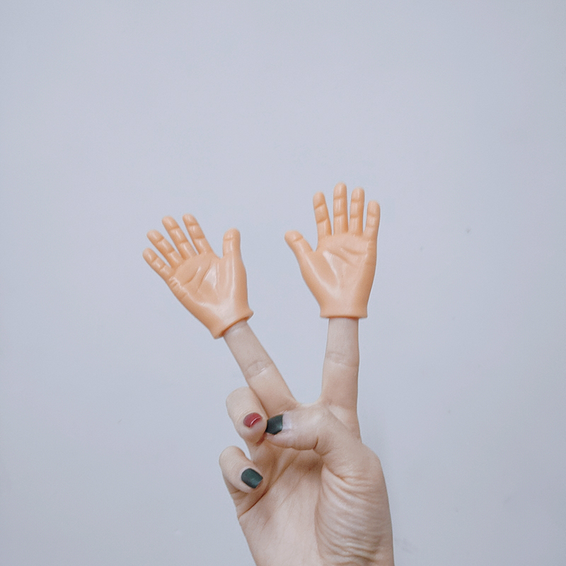 芭比小手指套 芭比撸猫网红假小手手指套减压上课无聊玩具解压神器抖