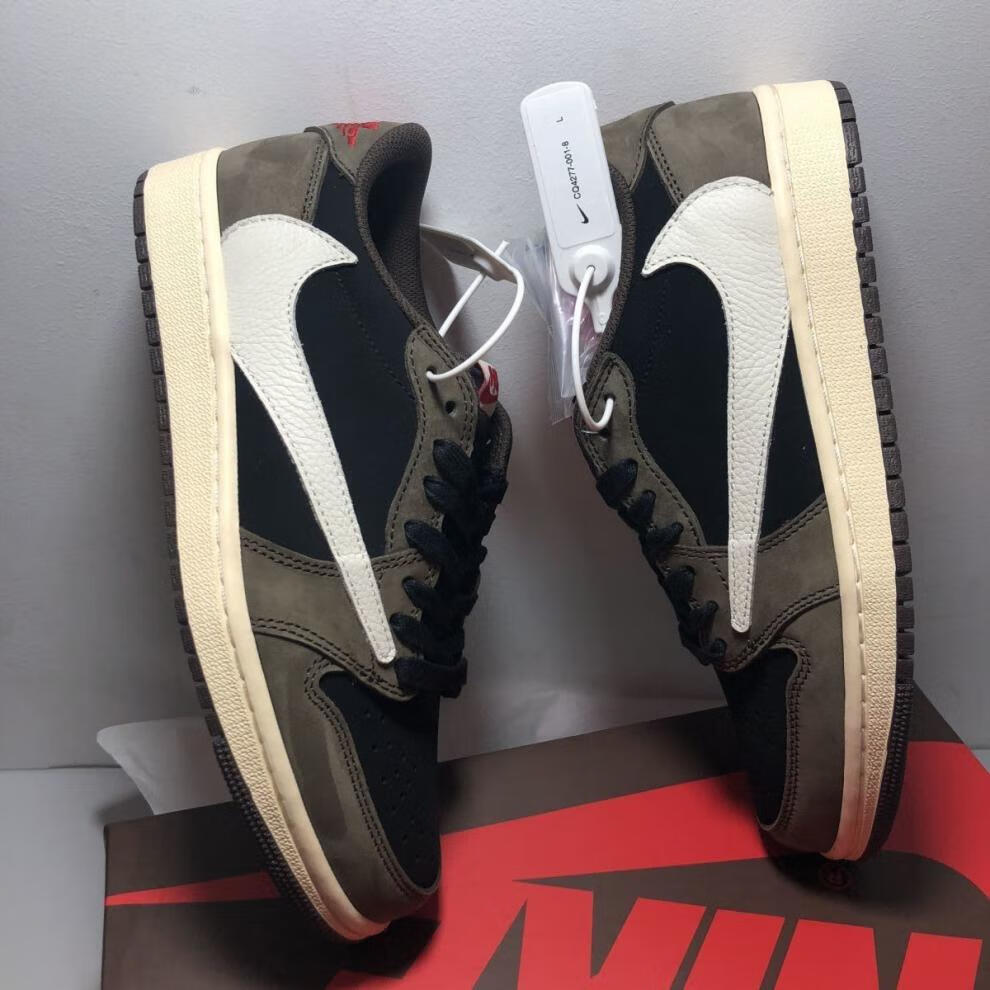 悦形坊旗舰莆田纯原原高版本低帮闪电倒钩藤原浩low白 黑灰倒钩 36