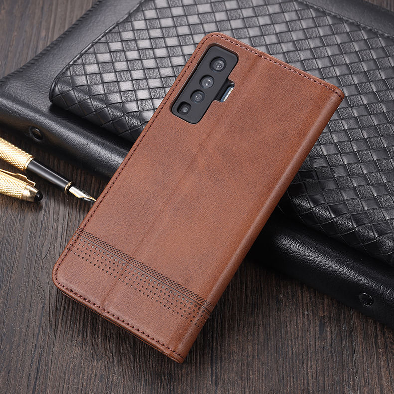 huahuake vivox50手机套全包摄像头防摔vivox50pro保护壳双面翻盖皮套