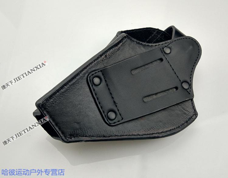 cs军迷配件通用左轮枪套zp5转轮皮套腰部牛皮套牛津布05式快拨枪套