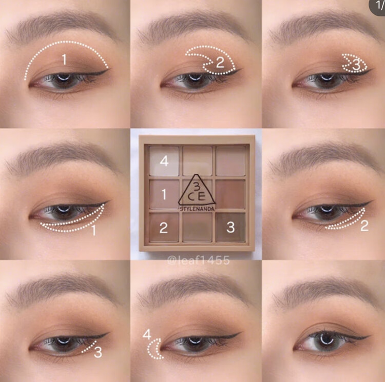 3ce九宫格九色眼影盘南瓜色overtake大地色新款dry bouquet送女友