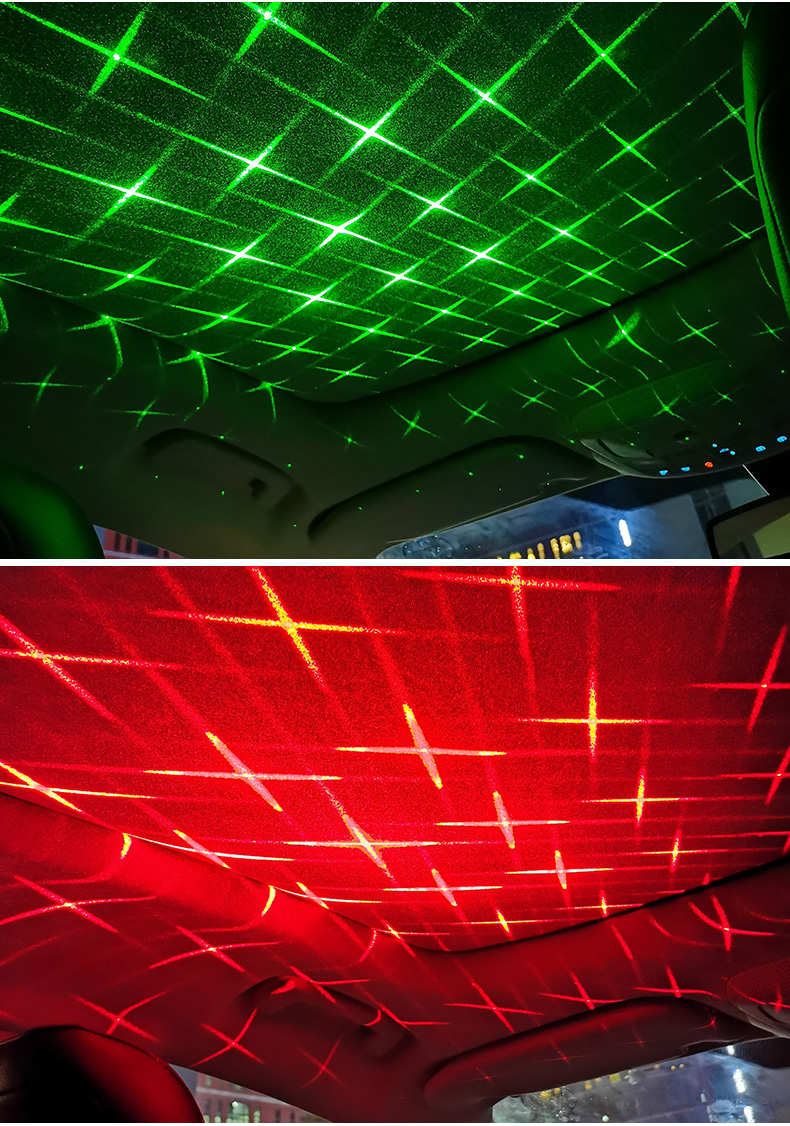 适用于汽车棚顶星空灯 汽车星空顶车载满天星声控节奏音乐星空灯车内