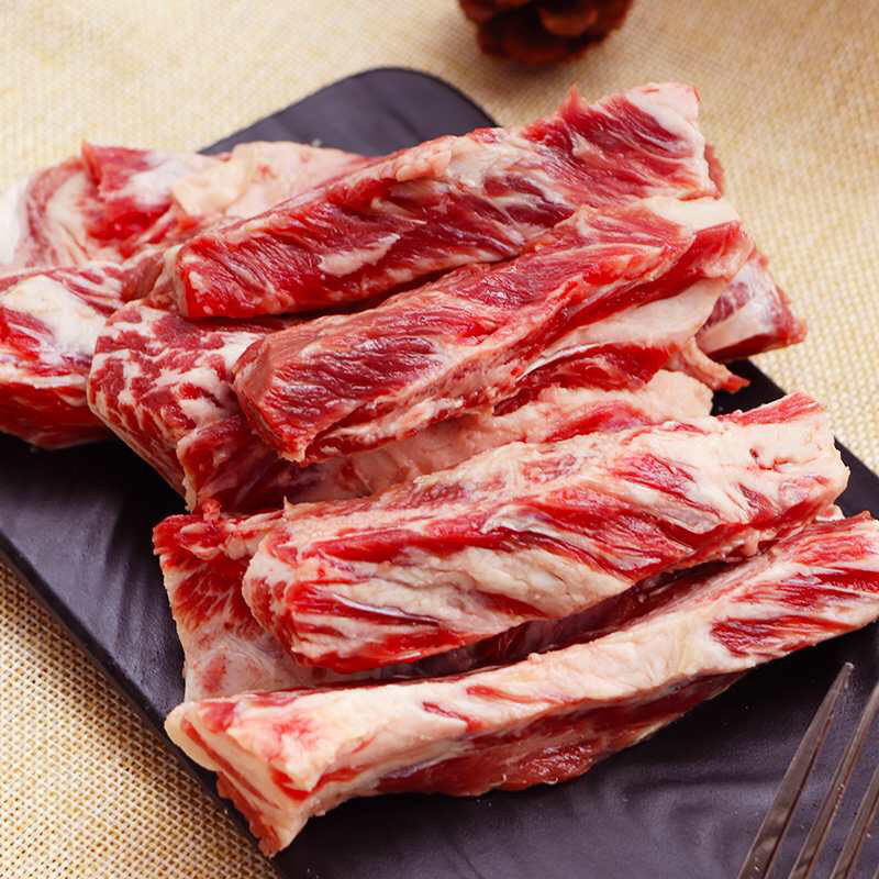 新鲜牛肋条肉原切草饲非调理国产牛肉牛腩烧烤煲汤佳品有坏包赔服务不
