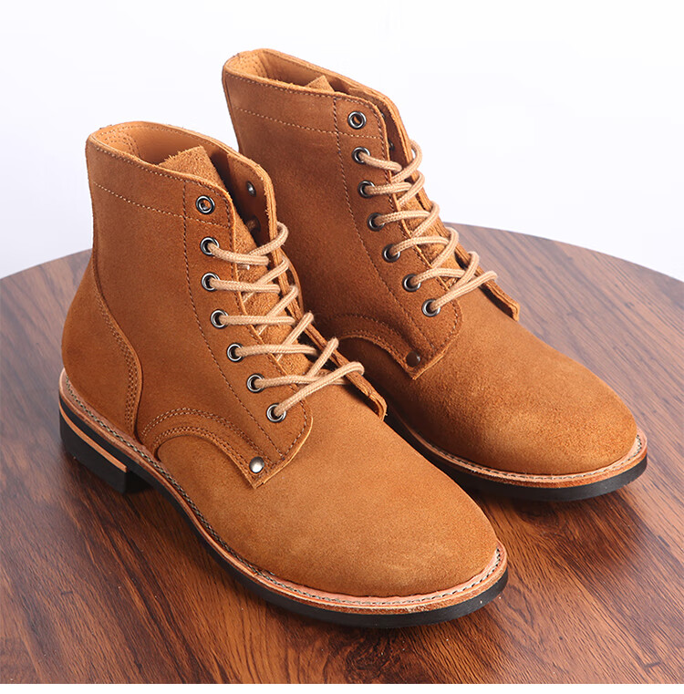 复古美军二战m43作战靴翻毛牛皮大逃亡靴固特异工装靴高帮沙漠靴品质