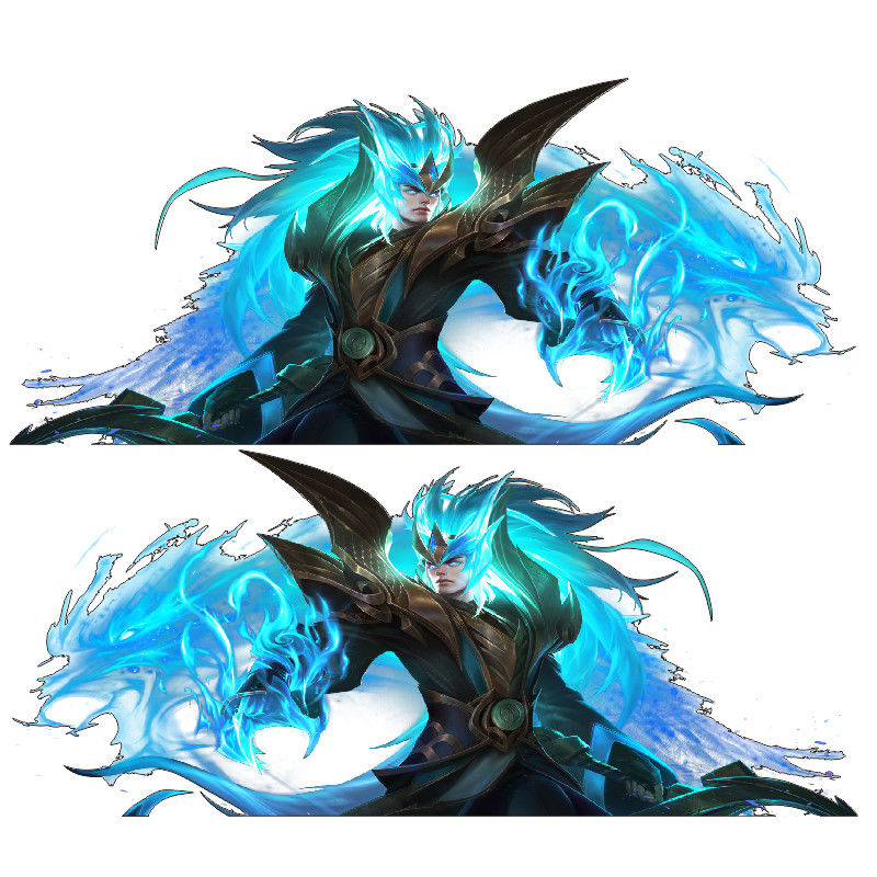 王者荣耀蔡文姬汽车贴纸宝瑶妹诸葛亮李白凤求凰车身划痕遮挡需要左右